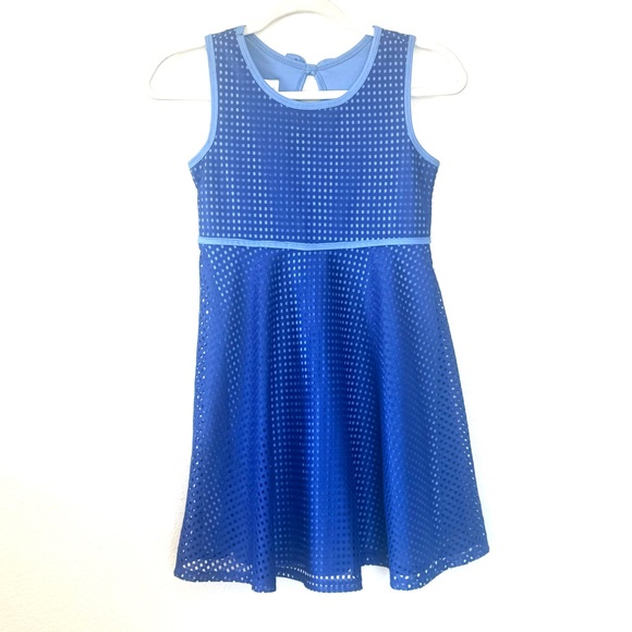 Bonnie Jean Other - Bonnie Jean Girls Royal Blue Dress Fit Flare Sleeveless Tie Back Spring 12